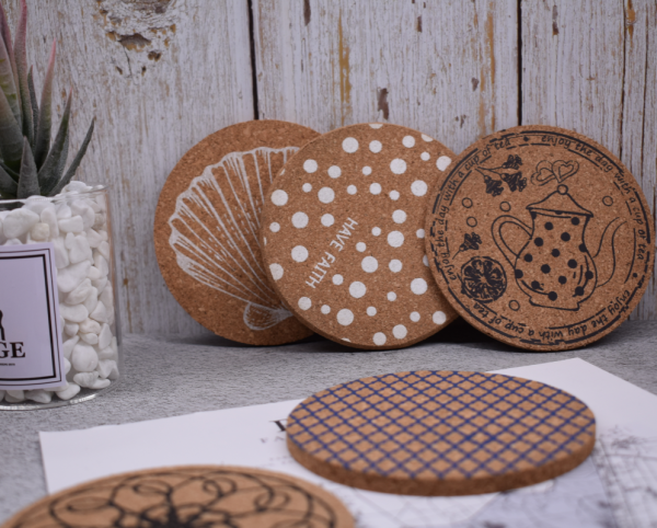 Eco-Friendly Cork Drink Coasters  Heat-Resistant Absorbent & Durable - 图片 3