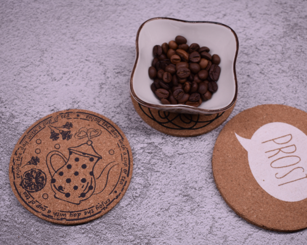 Eco-Friendly Cork Drink Coasters  Heat-Resistant Absorbent & Durable - 图片 4