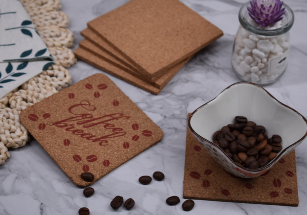 Cork Placemats 17inchx 7inch Heat Resistant Non Slip Cork Place Mats Rustic Mats for Dining Table - 图片 6