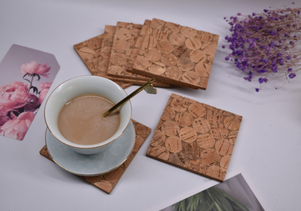 Natural Cork With Cork Fabric Material On the Top For Home Use With Heat Resistance - 图片 4