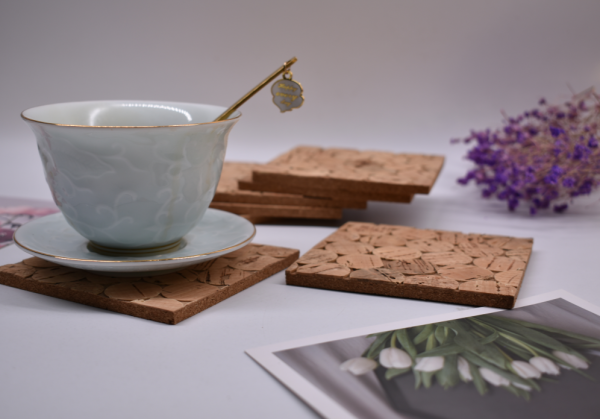 Natural Cork With Cork Fabric Material On the Top For Home Use With Heat Resistance - 图片 5
