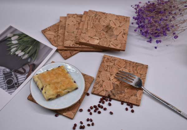 Natural Cork With Cork Fabric Material On the Top For Home Use With Heat Resistance