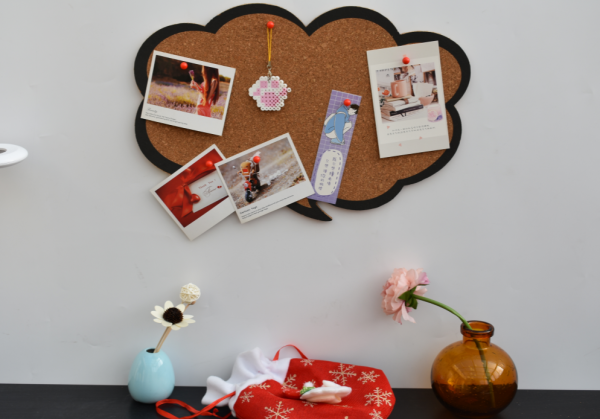 Cork Board Bulletin Board  Message Noticeboard Memo Shape Display Pinboard