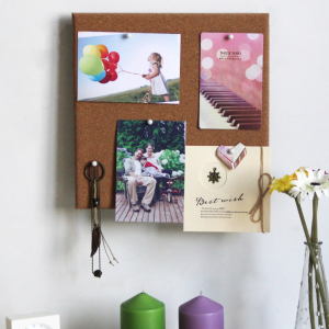 Office Bulliten Board for Walls, Push Pin Board for Walls, 12 x 12 Inch Cork Board