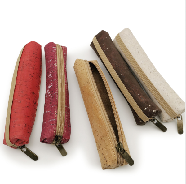 Cute Pencil Case Pouch, Cork Fabric Design, Multipurpose Cork Pencil,Pen Pouch - 图片 5