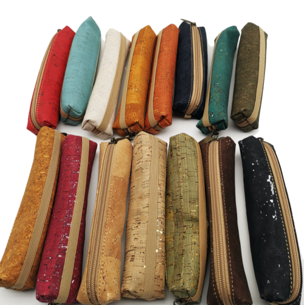Cute Pencil Case Pouch, Cork Fabric Design, Multipurpose Cork Pencil,Pen Pouch - 图片 7