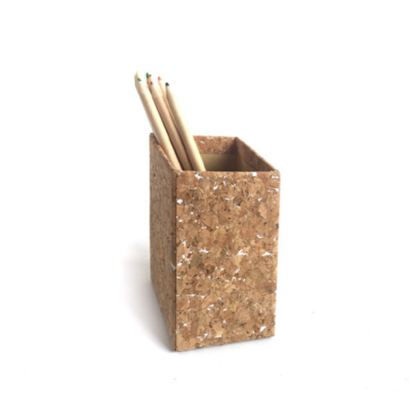 Cork Desk Organizer Set With Cork Fabric Stationery Storage Office - 图片 5