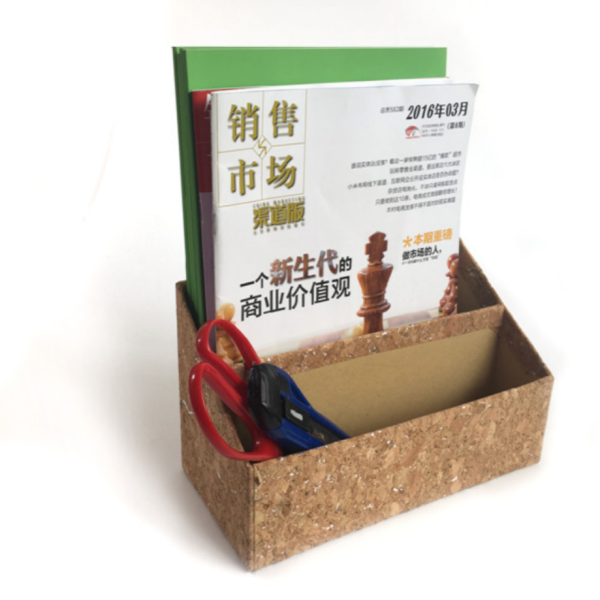 Cork Desk Organizer Set With Cork Fabric Stationery Storage Office - 图片 4
