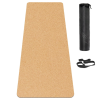 Cork Yoga Exercise Mat Natural Sustainable Cork Resists Sweat and Odors | Non-Slip TPE Backing Prevents Slipping Great for Hot Yoga, Pilates, Fitness Working Out