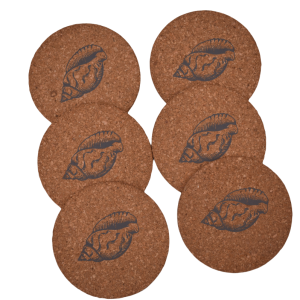 Coasters for Drinks 6 pcs Absorbent Cork Coasters, Coaster for Coffee Table Housewarming Gifts for New Home Present for Friends, Living Room Decor, Apartment Decor