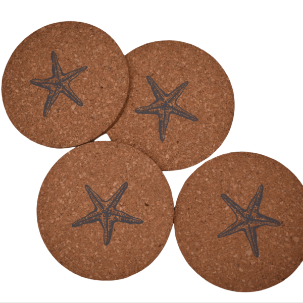 Coasters for Drinks 6 pcs Absorbent Cork Coasters, Coaster for Coffee Table Housewarming Gifts for New Home Present for Friends, Living Room Decor, Apartment Decor - 图片 2