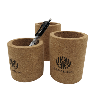 Cork Pen Pencil Holder, Desk Storage Organizer for Office, Home or Locker, Business Gift