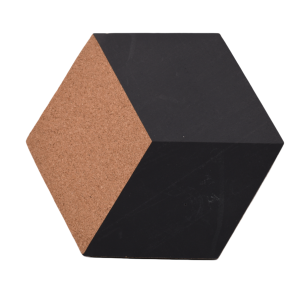 Natural Hexagonal Cork Boards DIY Pin Board Tiles for Office and Home