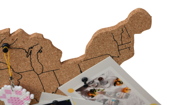 American Cork Map Board Eco-Friendly Push Pin Map for Office and  Home - 图片 3
