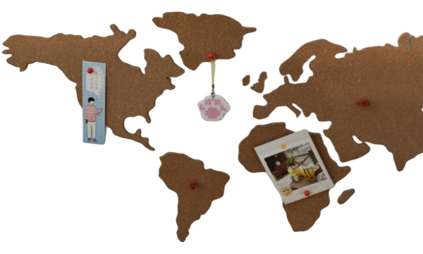 Cork World Map Wall Board Sustainable, Decorative, and Functional Premium Quality - 图片 5
