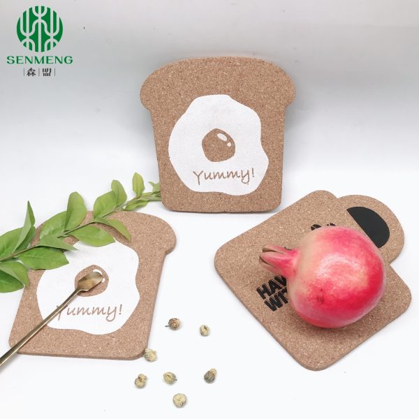 Sustainable Natural Rectangular Heat Insulation Anti-slip Cork Hot Placemats - 图片 3