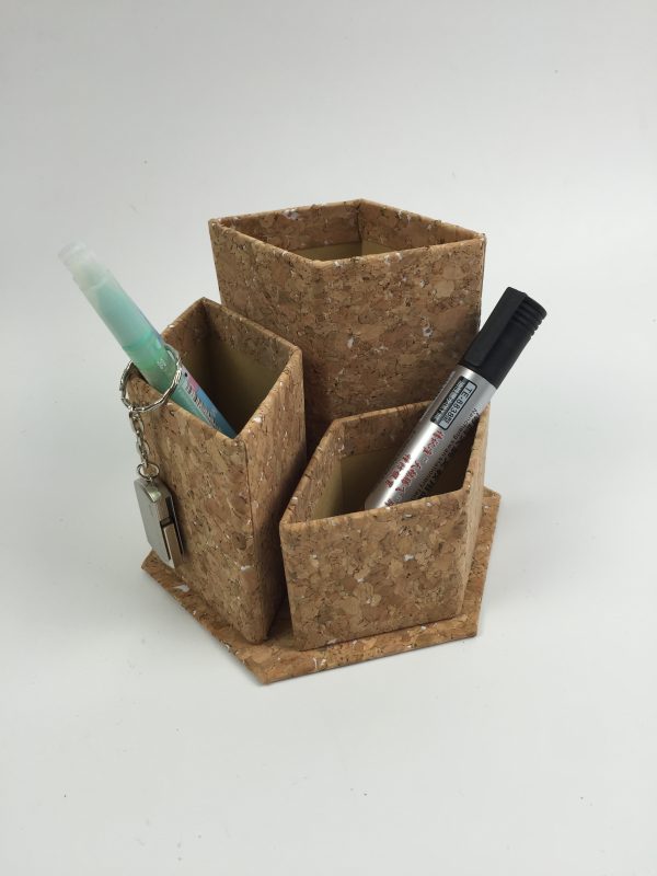 Multi Functional Cork Fabric Pen Holder for Office or Home Use - 图片 7