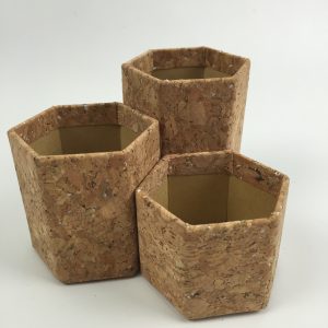 Cork Fabric Pen Holder Stationery Desk Storage Organizer Office