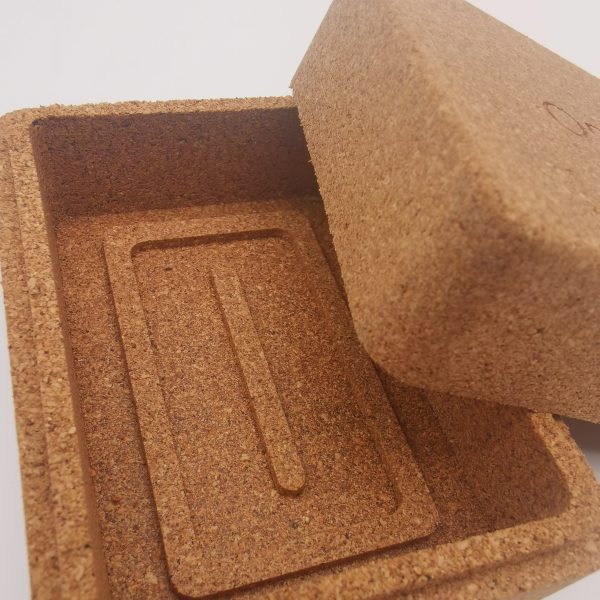 Rectangular Cork Soap Holder Dish Container Box Case For Bathroom Traveling - 图片 5