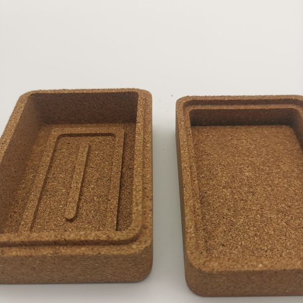 Rectangular Cork Soap Holder Dish Container Box Case For Bathroom Traveling - 图片 4