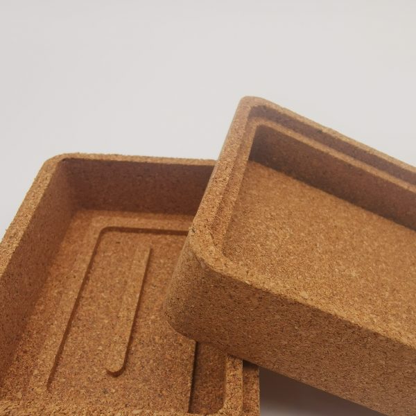 Rectangular Cork Soap Holder Dish Container Box Case For Bathroom Traveling - 图片 3
