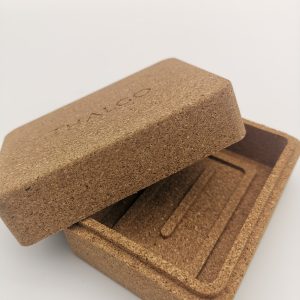 Rectangular Cork Soap Holder Dish Container Box Case For Bathroom Traveling