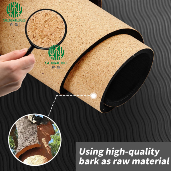 Manufacturers Wholesale Custom Cork Eco Friendly Yoga Mat 5mm Gymnastics Fitness - 图片 4