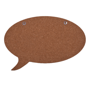 Customized Cork Bubble Speech Bulletin Board Decorative Wall Message Board for Home Office & Classroom