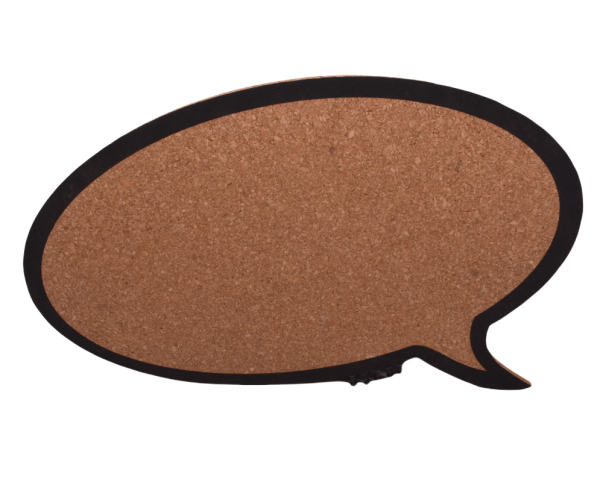 Customized Cork Bubble Speech Bulletin Board Decorative Wall Message Board for Home Office & Classroom - 图片 5