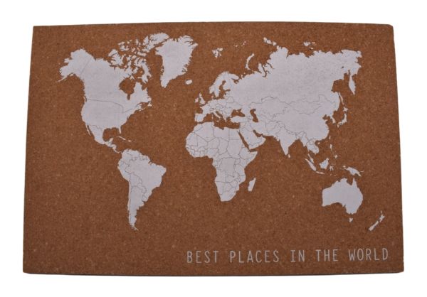 Wholesale Cork Map Boards Custom Printed World Map