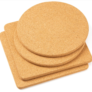 Premium Cork Table Placemats Water-Resistant  Durable Cork Placemats For Hot Dishes