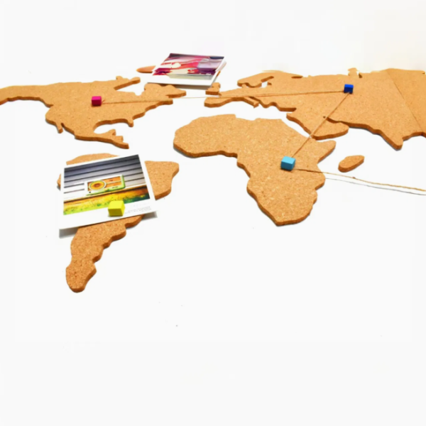 Customizable Cork Pin Board Map for Travel Enthusiasts - 图片 3