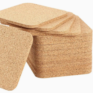 Eco100% Natural Cork Customizable Square Cork Coasters Table Heat Insluation