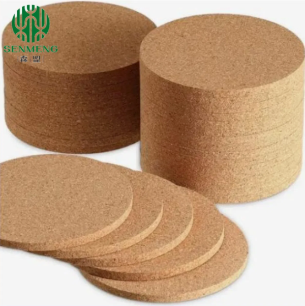 Wholesale Eco-Friendly Low Price Cork Round Coaster Sustainable Cork Coasters