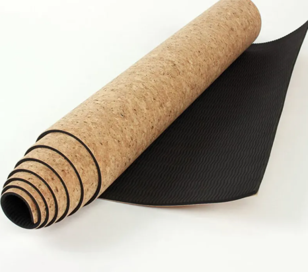 Wholesale Custom  Flexible Organic Rubber Bottom Non Slip Cork Yoga Mat For Exercise - 图片 4