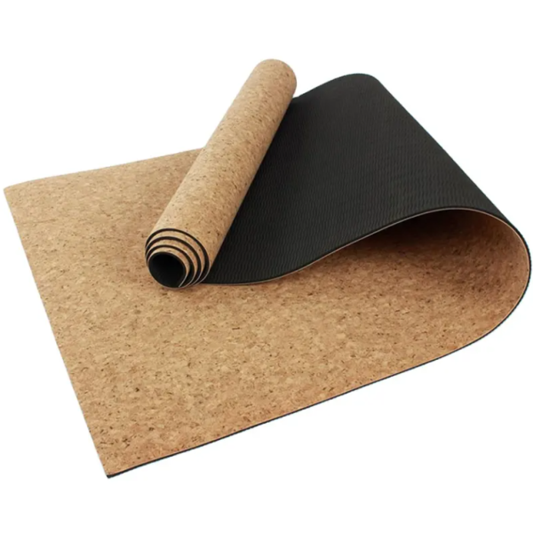 Wholesale Custom  Flexible Organic Rubber Bottom Non Slip Cork Yoga Mat For Exercise - 图片 5