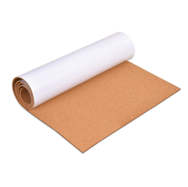 Self Adhesive Cork Roll For Notice Board Wall Coverings Sound Proof Sustainable Cork Flooring Underlayment
