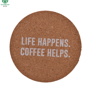 Low Price 100% Natural Cork Customizable Cork Coaster to Protect Table With  Heat Insulation