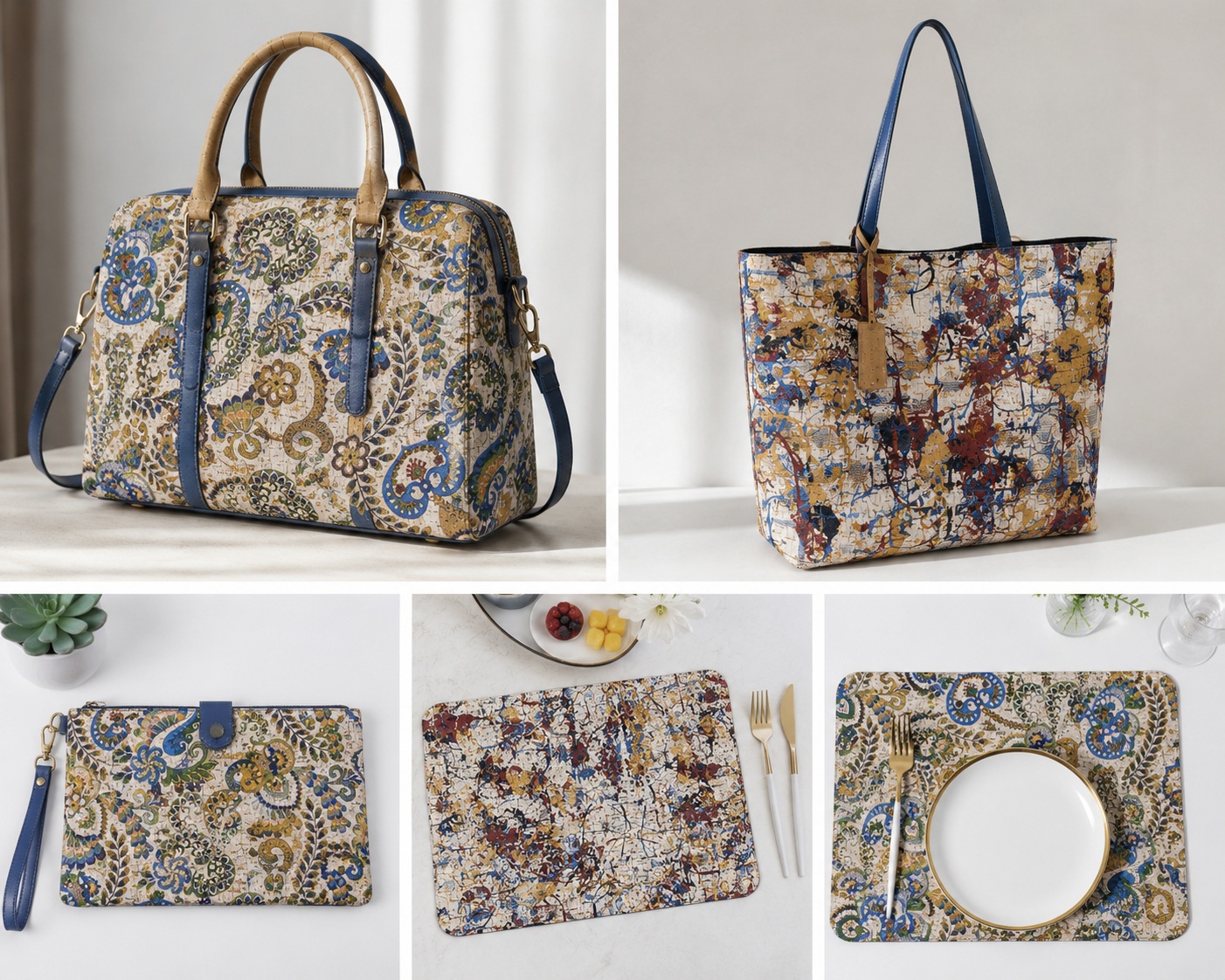 Eco-Friendly Natural Cork Fabric for Handbags Crafts and Wall Decor - 图片 6
